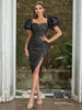 Puff Sleeve Bodycon Dress
