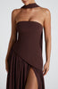 STRAPLESS SLIT DRESS