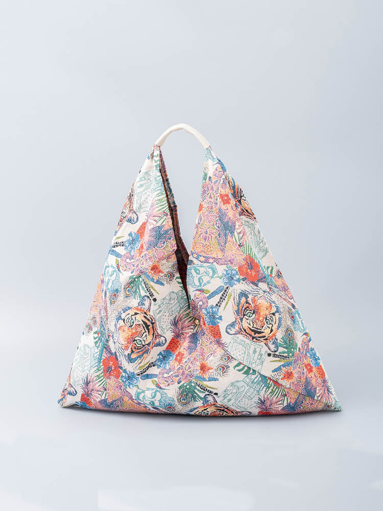 Canvas Triangle Bag - Printed
