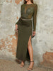 Glamorous Sequined Mesh Dress