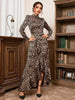 Sexy Leopard Print Peplum Dress