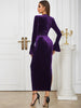 Asymmetric Neckline Fitted Dress