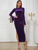 Asymmetric Neckline Fitted Dress