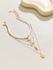 South Pacific Shell Starfish Multi-Layer Necklace Gold