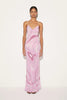 Marmo Printed Satin Maxi Dress