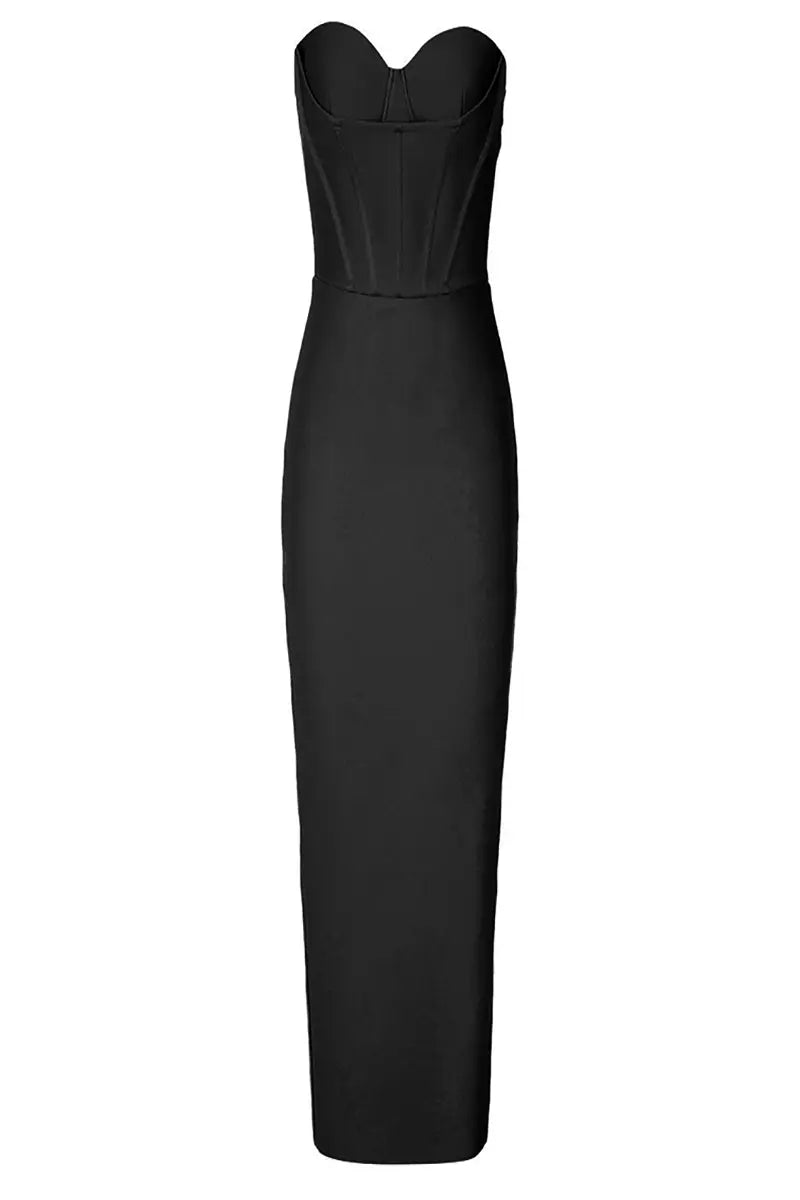 Sexy Strapless Bandage Midi Dress