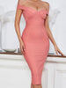 Off-Shoulder Bandage Evening Dress