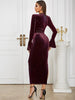 Asymmetric Neckline Fitted Dress