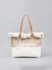 Two-Tone Embroidered Tote Bag