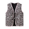 Leopard Print And Bow Waistcoat