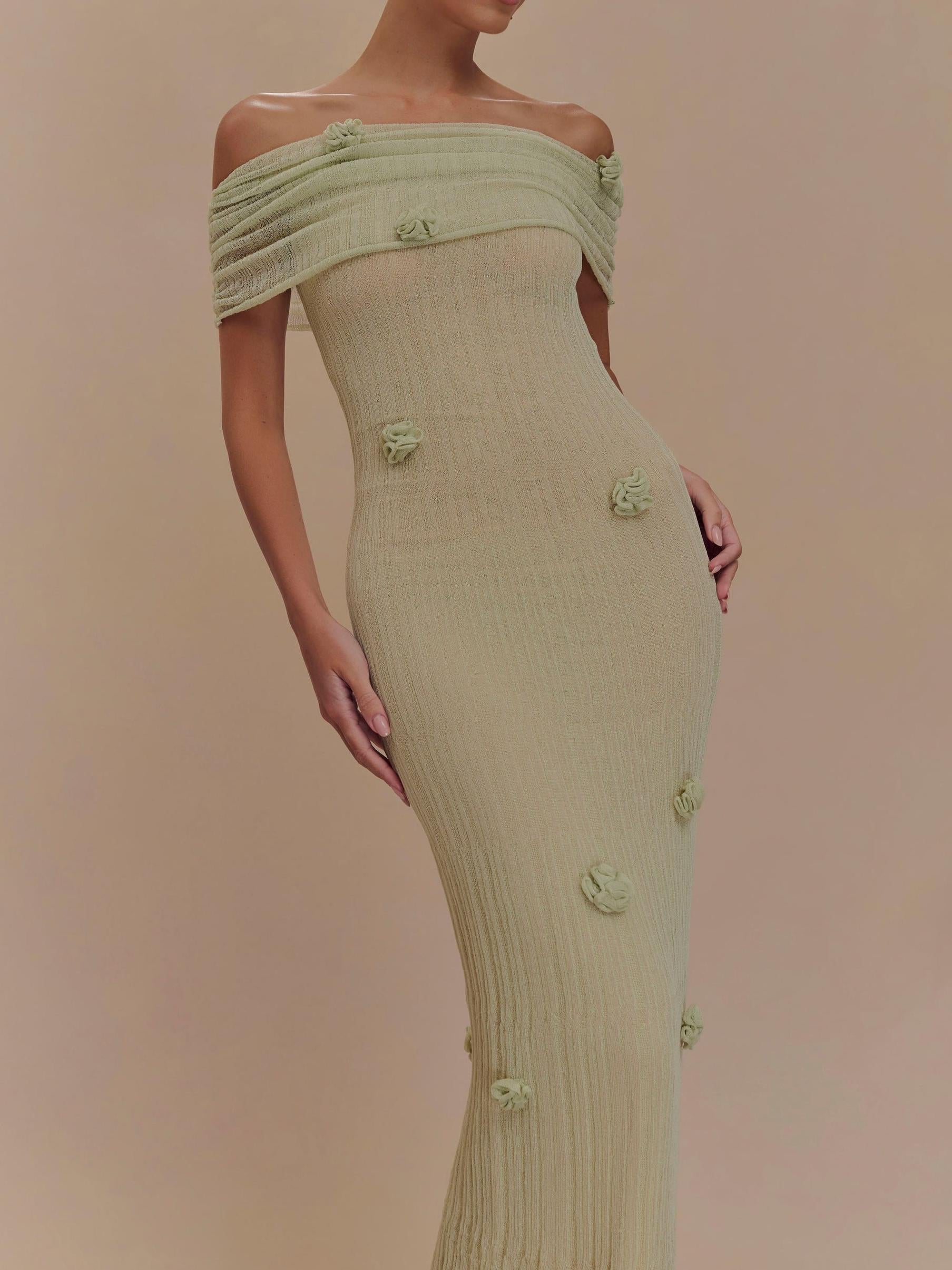 Orchid Knit Maxi Dress