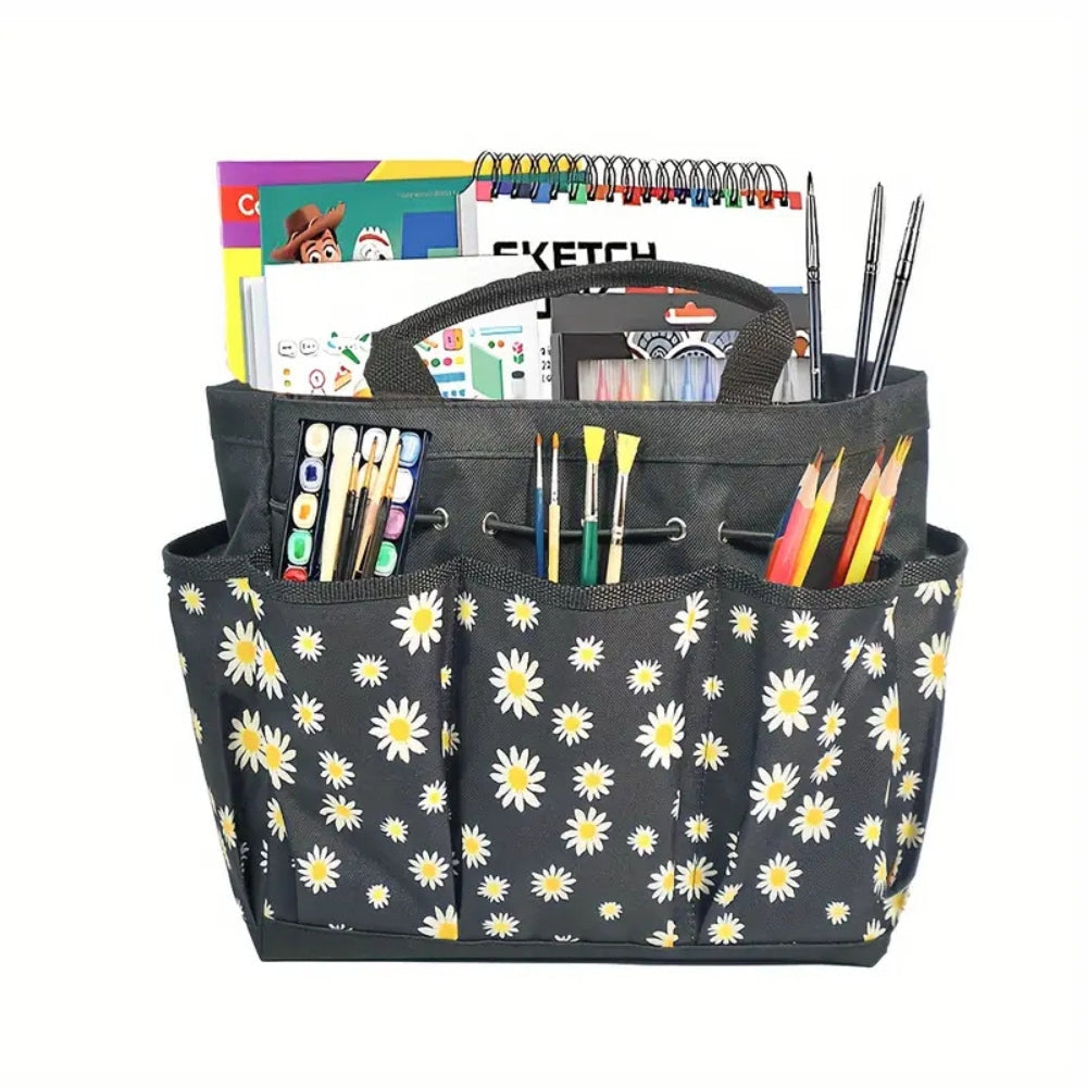 Oxford Floral Garden Tool Organizer Bag