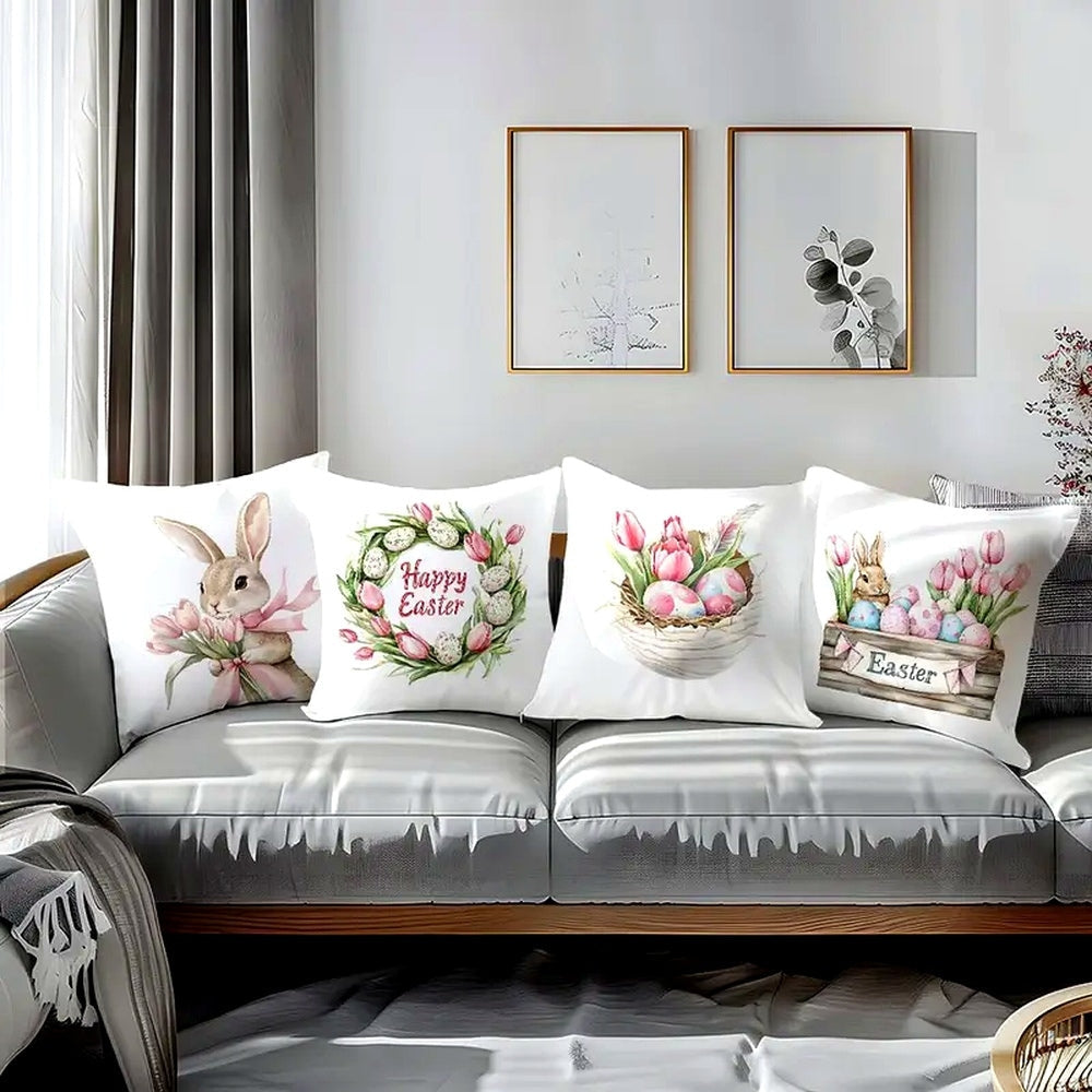 Lulune Spring Easter Cushion Covers | 4pcs Set