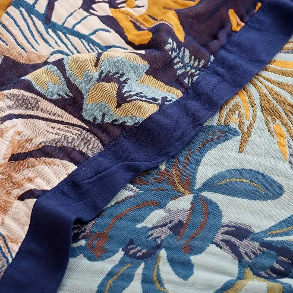 Palmera Tropical Jacquard Blanket Throw