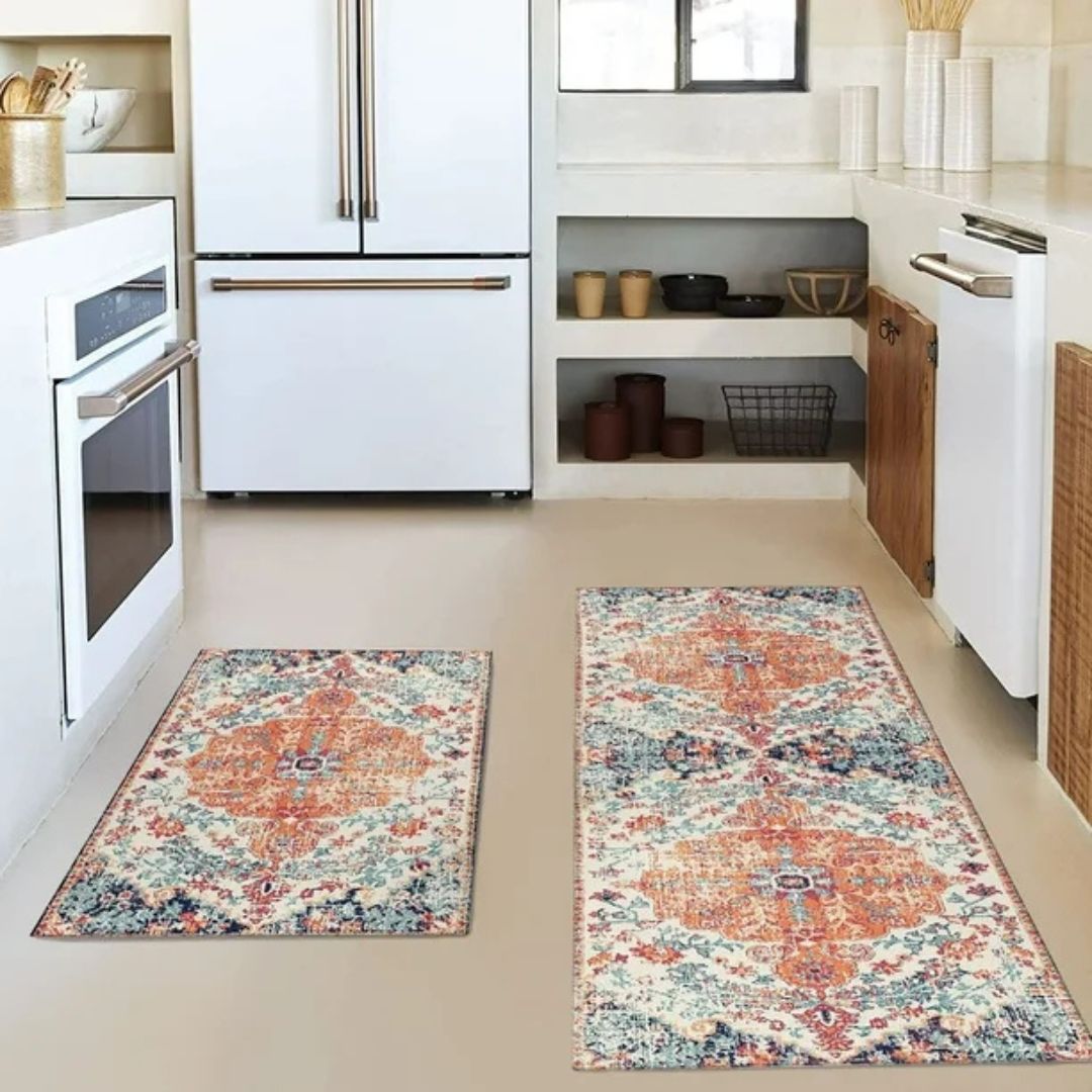Vintage Bloom Comfort Anti-Fatigue Kitchen Mat