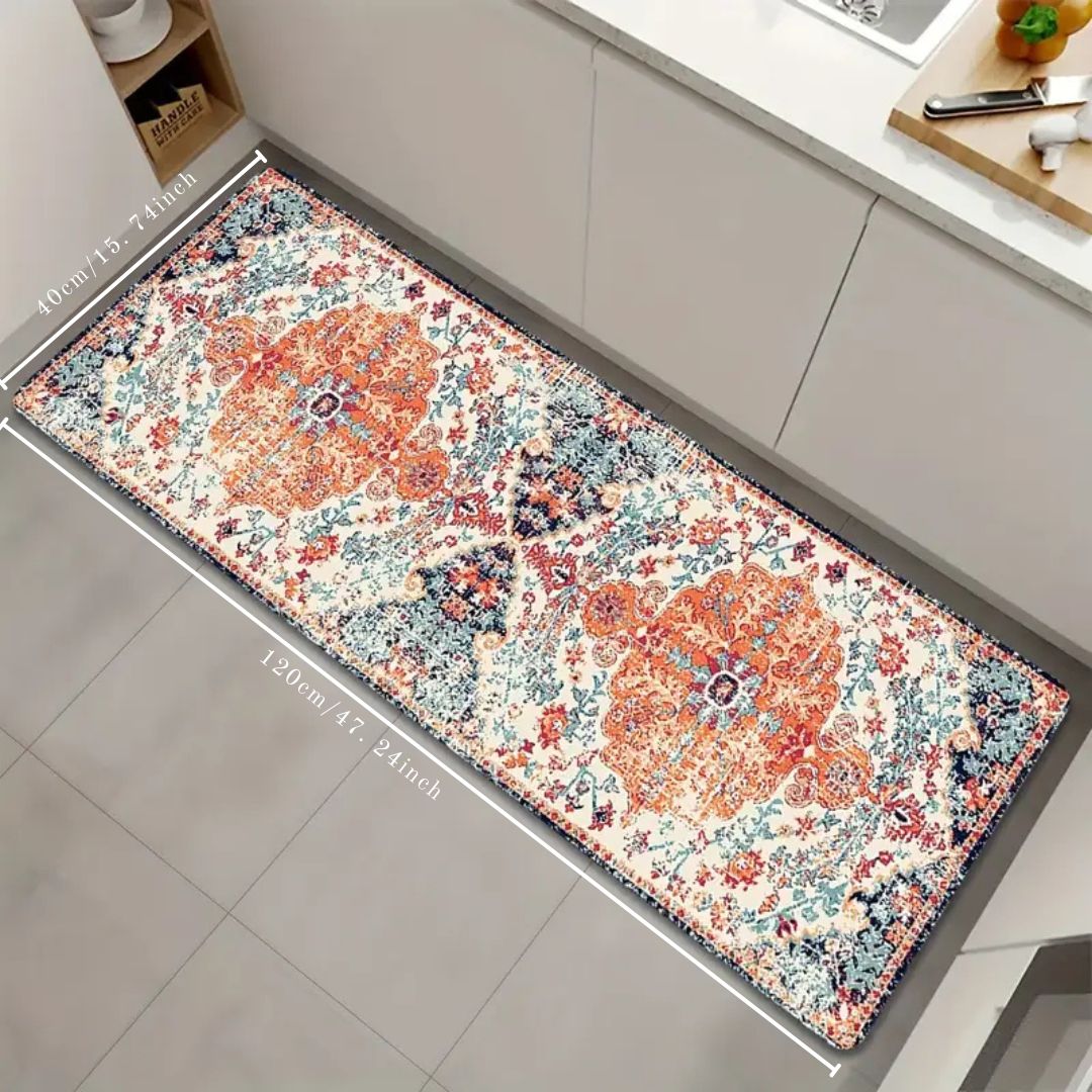 Vintage Bloom Comfort Anti-Fatigue Kitchen Mat