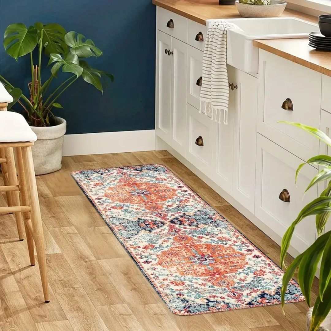 Vintage Bloom Comfort Anti-Fatigue Kitchen Mat