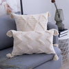 Pillow cover – 100% cotton – Boho chic design – Ibiza-inspired decor – 18 x 18 in, 12 x 20 in