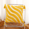 Pillow cover – Cotton blend – Trendy checkered wave design – Bohemian home accessory – 17.7 x 17.7 in