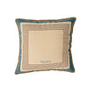Pillow cover – Luxurious velvet – Multicolor striped design – 18 x 18 inches – Stylish home accent