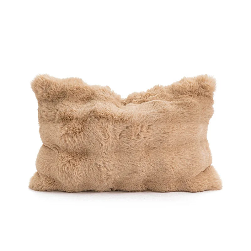 Pillow cover – Polyester blend – Italian brown coffee design – Modern geometric pattern