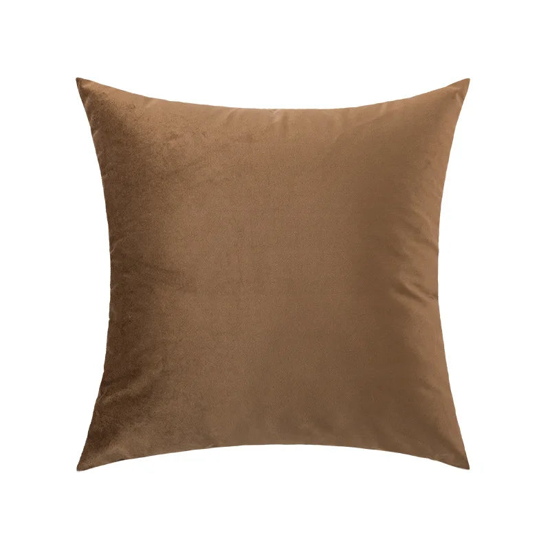 Pillow cover – Polyester blend – Italian brown coffee design – Modern geometric pattern