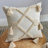 Pillow cover – Polyester blend – Italian brown coffee design – Modern geometric pattern