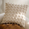 Pillow cover – Polyester blend – Italian brown coffee design – Modern geometric pattern
