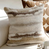 Pillow cover – Polyester blend – Italian brown coffee design – Modern geometric pattern