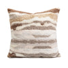 Pillow cover – Polyester blend – Italian brown coffee design – Modern geometric pattern