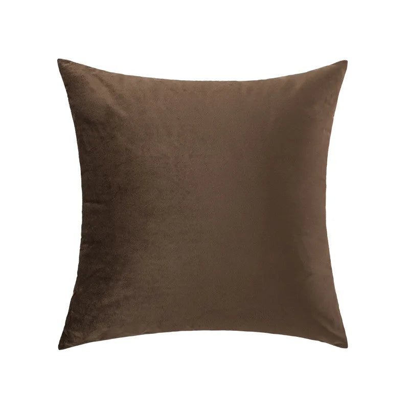 Pillow cover – Polyester blend – Italian brown coffee design – Modern geometric pattern