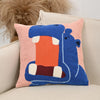 Pillow cover – Soft polyester-cotton blend – Nordic animal embroidery – Cozy home accent – 17.7 x 17.7 in