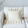 Pillow cover – Soft twill – Boho Nordic design – 18 x 18 in – Cozy home accent