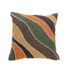 Pillow cover – Soft velvet – Abstract sunset design – 18 x 18 in – Modern home accent