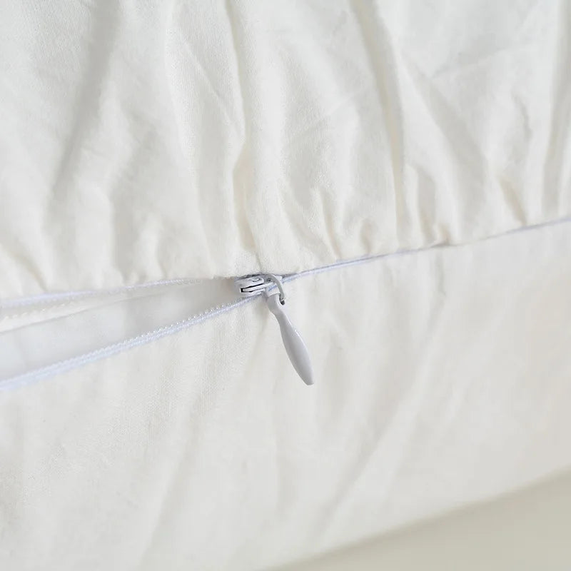 Pillowcase set – Washed cotton – Korean pleated design – Soft and stylish home accent