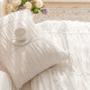 Pillowcase set – Washed cotton – Korean pleated design – Soft and stylish home accent