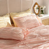 Pillowcase set – Washed cotton – Korean pleated design – Soft and stylish home accent