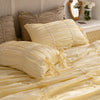 Pillowcase set – Washed cotton – Korean pleated design – Soft and stylish home accent
