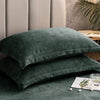 Pillowcases – Soft fleece – Solid color design – Elegant bedding accessory – 16 x 21 in & 19 x 29 in