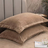 Pillowcases – Soft fleece – Solid color design – Elegant bedding accessory – 16 x 21 in & 19 x 29 in