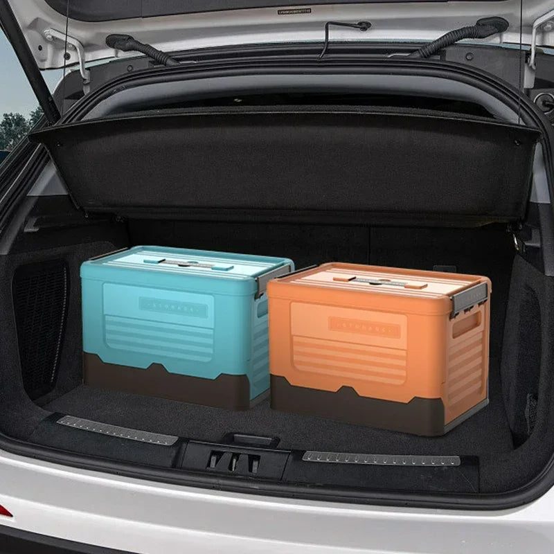 Plastic storage box – Durable PP plastic – Foldable design – Versatile organizer for home and travel – 13.4 x 9.1 x 9.1 in