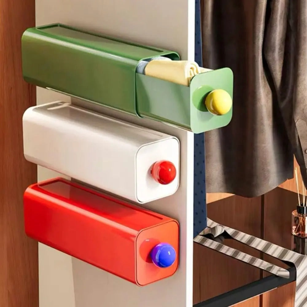 Plastic storage box – Stackable design – Modern style – Versatile organization solution