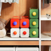 Plastic storage box – Stackable design – Modern style – Versatile organization solution