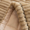 Plush Pleated Edges Sofa Cover
