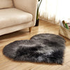 Plush heart rug – Soft fabric – Non-slip backing – Cozy home accent for living room or bedroom