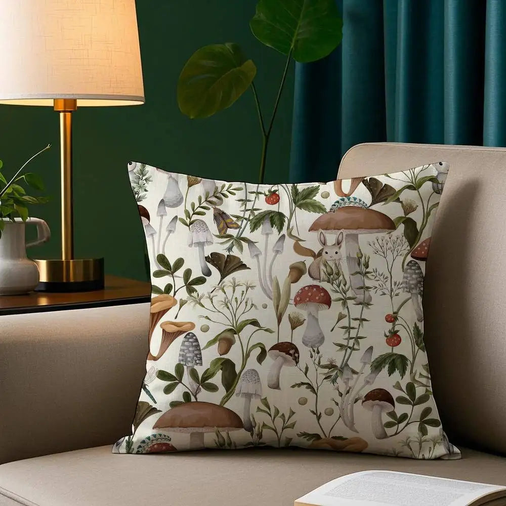 Plush pillowcase – Soft polyester – Cozy decorative cushion cover