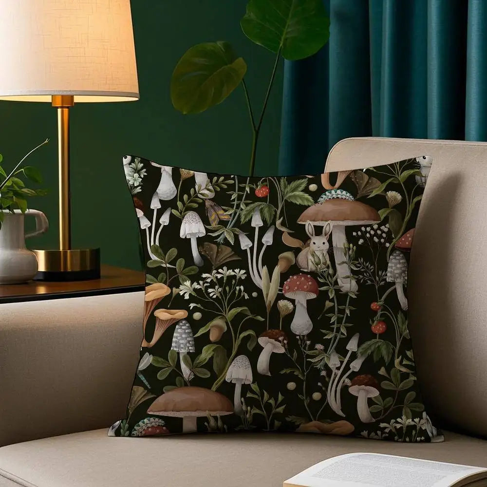 Plush pillowcase – Soft polyester – Cozy decorative cushion cover