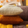 Plush pumpkin pillowcase  – Soft polyester – Halloween home decor