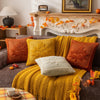 Plush pumpkin pillowcase  – Soft polyester – Halloween home decor