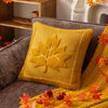 Plush pumpkin pillowcase  – Soft polyester – Halloween home decor
